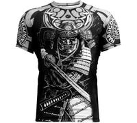 Hardcore Training Rash Guard Uomo Maglietta a Compressione MMA BJJ Arti Marziali Boxe Fitness Grappling No Gi