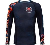 Hardcore Training Rash Guard Uomo Maglietta a Compressione MMA BJJ Arti Marziali Boxe Fitness Grappling No Gi