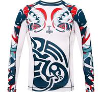 Hardcore Training Rash Guard Uomo Maglietta a Compressione MMA BJJ Arti Marziali Boxe Fitness Grappling No Gi