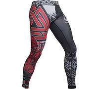 Hardcore Training Viking 2.0 Leggings Compressione Uomo Palestra MMA Boxe | Pantaloni Sportivi, Fitness, BJJ, Kick Boxing, Lunghi, Allenamento, Corsa, Pugilato, Combattimento, Estivi