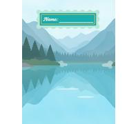 Hardcover Journal: Beautiful Watercolor Mountain Landscape Aesthetic: Premium Hardback Lined Notebook | 120 Pages | Luxury Scenic Nature Gift Diary for Men and Women