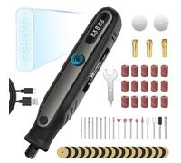 HARDELL 4V Mini Trapano a Batteria, 5 Velocità Mini Trapano Elettrico, Display Digitale, Utensile Rotante Multifunzione con 69 Accessori per Incisione,Taglio, Smerigliare, Lucidatura, Sabbiatura, etc