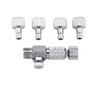 Harder Steenbeck, Aerografo a sgancio rapido, accessori per aerografo, adattatore di scollegamento aerografo a sgancio rapido Airbrush Air Horse Set di 1 8 raccordi parte con 4 raccordi