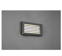 HARDEY APPLIQUE LED DA ESTERNO DA INCASSO A PARETE FUSIONE CON GRIGLIA ANTRACITE