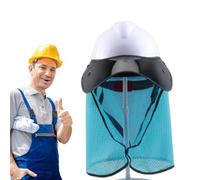 Hardhat Ombretto solare - Traspirante Mesh Neck Ombra per casco, copertura protettiva UV leggera per testa e collo, casco di sicurezza - Costruzione all'aperto