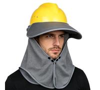 Hardhat - Parasole, resistente ai raggi UV, regolabile, traspirante, copertura per il collo, per uomini e donne, cantieri, lavoro, passeggiate, ciclismo, pesca