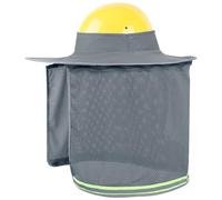 Hardhelm - Cappellino parasole per cappelli rigidi con visiera, per ombra del collo, alta visibilità, per la costruzione, protezione per luoghi di lavoro, sudore da giardino