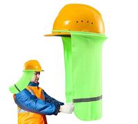 Hardhelm Visor Sunshatten - Cartello da sole | Collo del visore solare per il viso rigido | Protezione per il collo | Visiera parasole per lavori ad alta temperatura - Prevent, Verde fluorescente