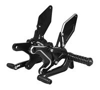 HARDREV Pedane regolabili adatte per Kawasaki z900rs 2018-2023 Kit pedane poggiapiedi Z900 RS CAFE 2019 2020 2021 2022 Accessori Parti Pedane in alluminio (Nero)