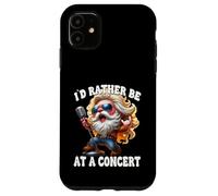 Hardrock Gnome With Rocker Hands Id Rather Be At A Concert Custodia per iPhone 11