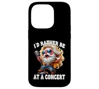 Hardrock Gnome With Rocker Hands Id Rather Be At A Concert Custodia per iPhone 14 Pro