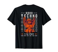 Hardtechno Is My Religion Dark Techno Rave Hard Techno Maglietta