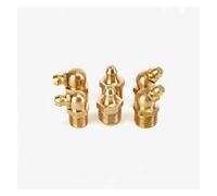 hardware 10PCS M6 M8 M10 M12 M14 M16 Male Thread Brass Straight Elbow Type Hydraulic Oil Zerk Grease Nipple Tube Pipe Fitting Pipe joint(45 Degree,M8x1.25)