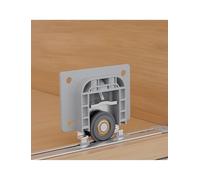 Hardware buffer ammortizzante per porta scorrevole a guida singola, in alluminio, binario con chiusura ammortizzata per armadietti, armadi, cucina, facile da installare