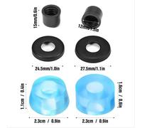 Hardware Carrelli Skateboard - Parti Di Ricambio Con Rondella | Ammortizzatore Distanziale Per Cuscinetti | Per Street Downhill Cruiser Allenamento Competizione Skateboarding Skateboarder Principianti