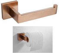 Hardware da Bagno in Oro Rosa Spazzolato Accessori da Bagno Quadrati Porta Carta Igienica Porta Asciugamani Bar Accappatoio Gancio Portasciugamani, Paper Holder, 1