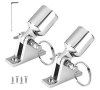 Hardware Della Barca | Kit Top Bimini Da 2,5 Cm | Set Di Per Montaggio A Rilascio Rapido | 316 Set Di Cerniere Del Ponte In Acciaio Inossidabile Con Smalto A Specchio, Durevole In Duro,