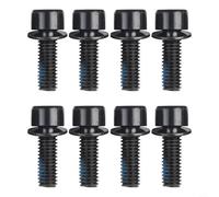Hardware di montaggio per pinza freno a disco, 8 pezzi, M6 x 18 mm, viti in acciaio al carbonio per manutenzione del sistema frenante MTB