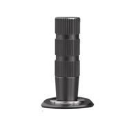 Hardware for supporto a ventosa in rame nascosto con tappo regolabile for fermaporta(Pearl Black)