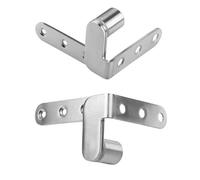 Hardware girevole per porta, 2 cerniere resistenti per ante 'armadio, in acciaio , per libreria, per casa, negozio, armadio, capannone, libreria