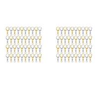 Hardware per con Gancio Un D da 200 Pezzi con Anelli di Salto, 4343