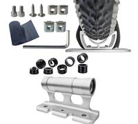 Hardware per montaggio sul posteriore, attacco multiuso per portapacchi bagagli, maggiore stabilità del portabici, doppia protezione di sicurezza, per ciclismo facili da installare