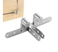 Hardware per porta, 5,4 cm, cerniera girevole in acciaio resistente, 2 pezzi cerniera girevole per ingresso fiducia, 270 gradi di rotazione 'albero hardware per libreria domestica C