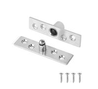 Hardware per porta cerniera 1 cerniera girevole a 360° in acciaio inossidabile for impieghi gravosi con perno rotante nascosto e viti(Silver)