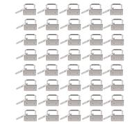 Hardware per Portachiavi, 40 Pezzi, Ferro ad Alta Durezza, Colore Argento - Lavorazione Fine, Facile da Installare, Progetto DIY per Fai da Te