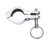 Hardware per tendalino per barca, supporto per guida con cerniera per bimini superiore - Il morsetto a ganascia Bimini scorre incernierato - Supporto laterale sul ponte in acciaio inossidabile 316, su