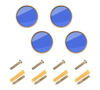 Hardware personalizzabile blu reale tinta unita puro tinta unita per armadi e cassetti manopole e tiri 32 mm per Hall confezione da 4