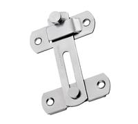 Hardware Privacy Catch - Barn Door Stopper for Child | Polished Chrome Protector including Mounting Screws & Swivel Toggle for Entryways, Bedrooms, Bathrooms and Residential Garages
