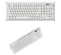Hardware Tribe Tasti in PBT resistenti al sudore e all'olio, retroilluminazione RGB da 16,8 m, cavo USB-C staccabile e rumore minimo: estetica elegante e semplice membrana per ufficio, giochi e uso