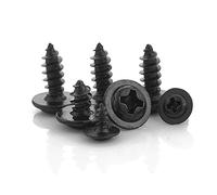 Hardware Vite nera a testa tonda a croce con cuscino Bulloni for rubinetto M3 con vaschetta autofilettante 50 pz(18mm)