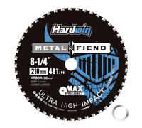 Hardwin Cermet - Lama per sega circolare in metallo, 210 x 30 mm, 48Z, per acciaio e ferro, lama professionale per taglio secco, adatta per Bosch, Makita