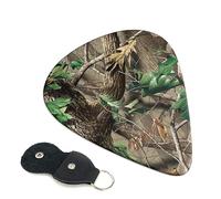 Hardwoods - Plettri per chitarra elettrica, acustica, con stampa mimetica, 6 pezzi, per basso, chitarre acustiche elettriche, ukulele, sottili, medi, spessi, 0,96 mm