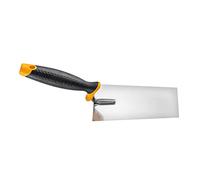 HARDY 2k Glättkelle Serie *28*für Lasuranstriche Putz Kleber Werkzeuge Stiel Holzbau Renovierung Restaurierung Spachtel zum Auftragen von Putz Größe 12x8 cm