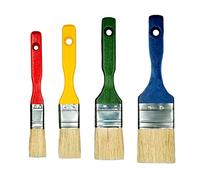 Hardy 4er Set Pinsel 20 mm 30 mm 40 mm 50 mm Serie 23 zum Lackieren mit jeder Farbe Präzise Deckkraft Mischung aus Synthetik- und Naturborsten Profilierter Rutschfester Griff