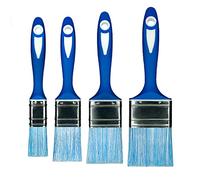 HARDY Set 4 Pennelli 25 mm 37 mm 50 mm 63 mm Serie 22 per Lavori di Pittura Copertura Precisa Setole Sintetiche Impugnatura Profilata Antiscivolo bicomponente