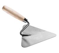 HARDY Dreikantkelle zum Mauerwerk Verputzen Glätten Putz Kleben Werkzeuge Stiel Holzbau Renovierung Renovierungsarbeiten Spachtel zum Auftragen von Putz Größe 22 cm