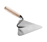 HARDY Dreikantkelle zum Maurern Verputzen Glätten Putz Kleben Werkzeuge Stiel Holzbau Renovierung Renovierungsarbeiten Spachtel zum Auftragen von Putz Größe 18 cm