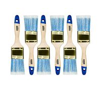 HARDY WORKING TOOLS Flachpinsel-Set 6-teilig, 6 Stück - 60 mm Breite, Malerpinsel Set mit Holzgriff, Lackpinsel Serie *33*, 6PCS, Pinselset A0200-330625