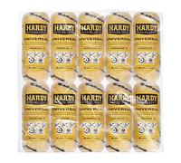 HARDY WORKING TOOLS 10x rullo di verniciatura 18cm, lunghezza del pelo 13mm, diametro 48mm, rotolo di verniciatura, Telai per rulli, giallo-bianco