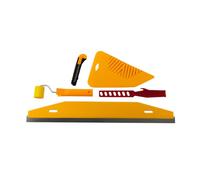 HARDY WORKING TOOLS 5in1 Tapezierset - Tapezierwerkzeug Tapezierbedarf - Tapetenwerkzeug - Tapetenglättungs-Werkzeug-Set - Trimmwerkzeug - Komplettes Tapetenset, Schneidwerkzeug