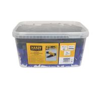 HARDY WORKING TOOLS Clips 1mm 300 Stk + Keile 100 Stk Eimer