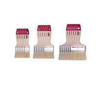 HARDY WORKING TOOLS Flachpinsel-Set 18-teilig, 6 Stück - 25, 50, 75 mm Breite, Malerpinsel Set mit Holzgriff, Lackpinsel Serie *36*, 18PCS, Pinselset A0285-030500