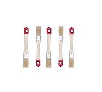 HARDY WORKING TOOLS Pennellesse Set 5-sezioni, 5 pezzi - 20 mm Larghezza, Pennello Set con manico in legno, Pennello di verniciatura Serie *40*, 5PCS, Pennellessa kit A0202-400507