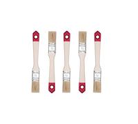 HARDY WORKING TOOLS Pennellesse Set 5-sezioni, 5 pezzi - 25 mm Larghezza, Pennello Set con manico in legno, Pennello di verniciatura Serie *40*, 5PCS, Pennellessa kit A0202-400510