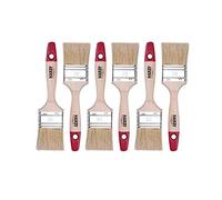 HARDY WORKING TOOLS Flachpinsel-Set 6-teilig, 6 Stück - 50 mm Breite, Malerpinsel Set mit Holzgriff, Lackpinsel Serie *36*, 6PCS, Pinselset A0200-360620