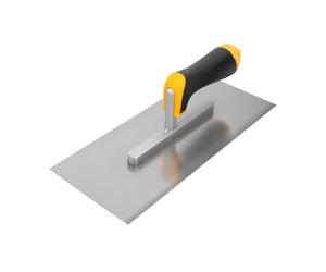 Hardy Working Tools - Frattazzo Liscio 12 x 28 cm con Manico Bimateriale 2K, Serie 28 - Frattazzo per Lisciare Intonaci, Colle, Gessi e Stucchi